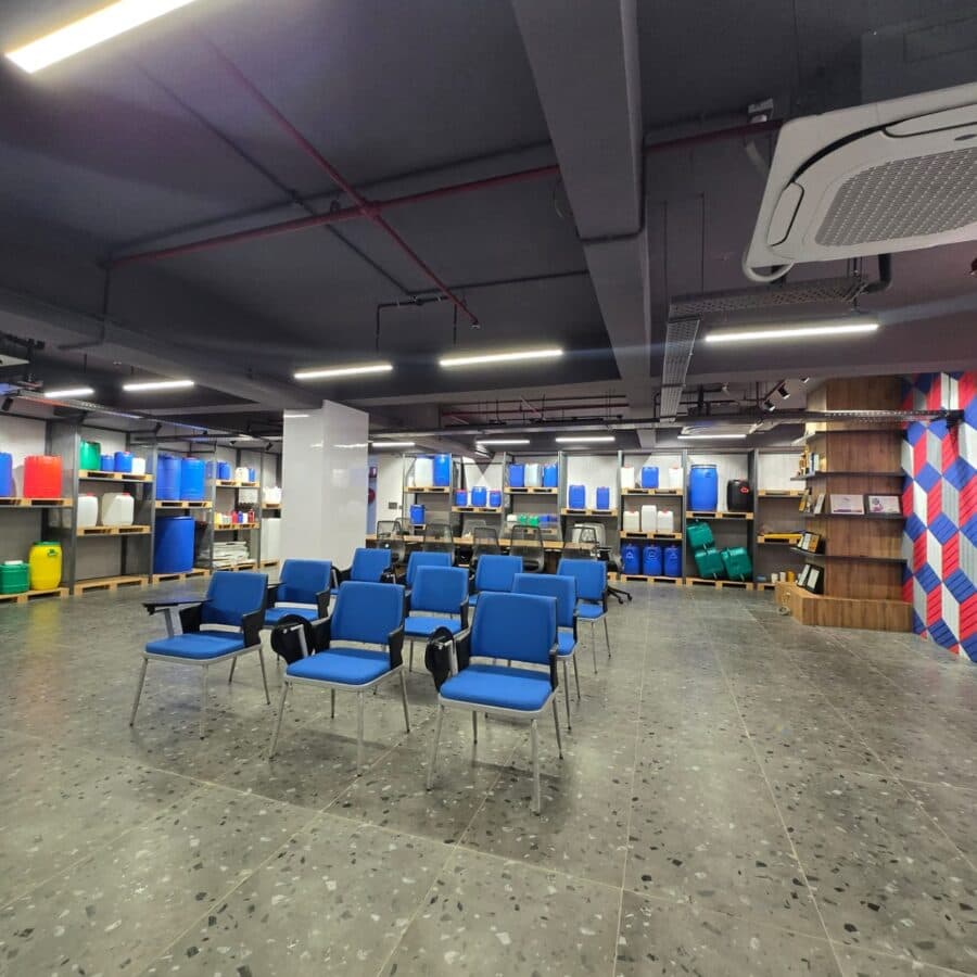 Sharda employee and client presentation room 1