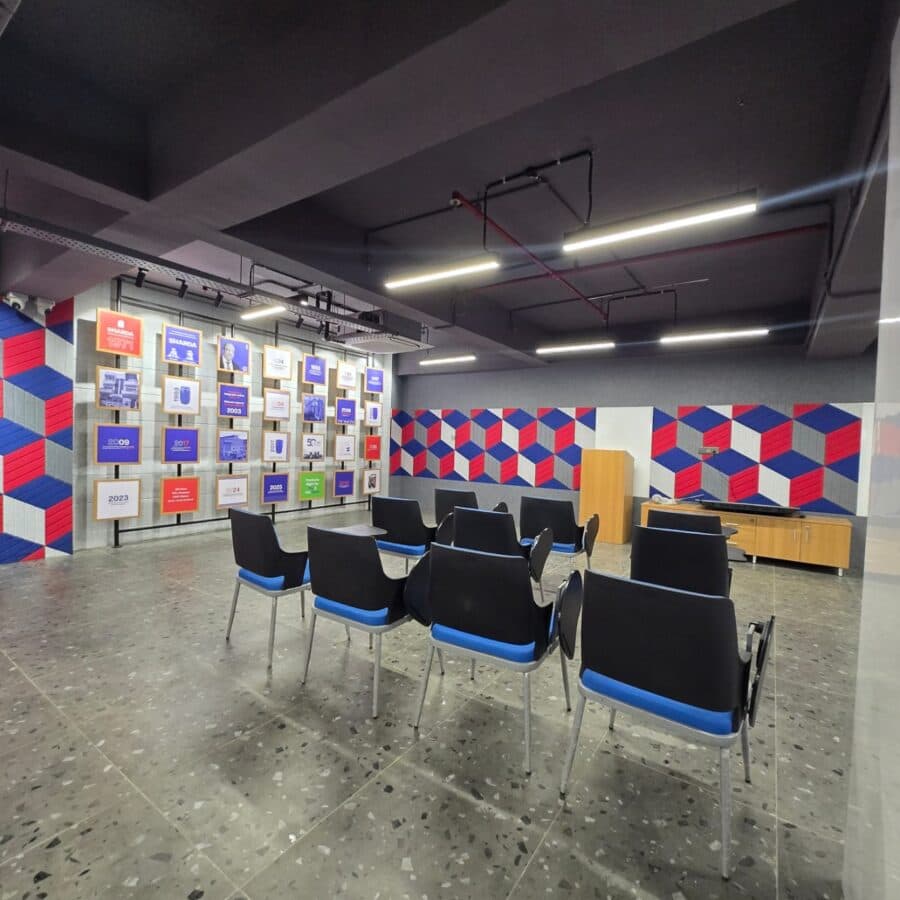 Sharda employee and client presentation room 2