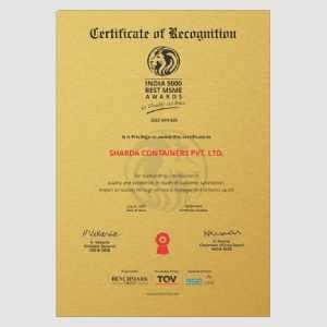 Certificate of recognition