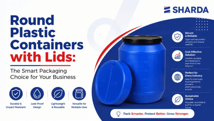 Round Plastic Containers with Lids