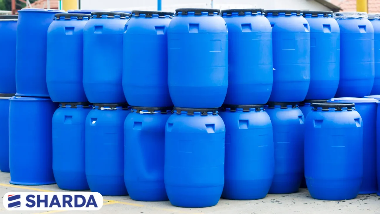 Plastic drum manufacturers in India – Sharda Containers HDPE drums and barrels