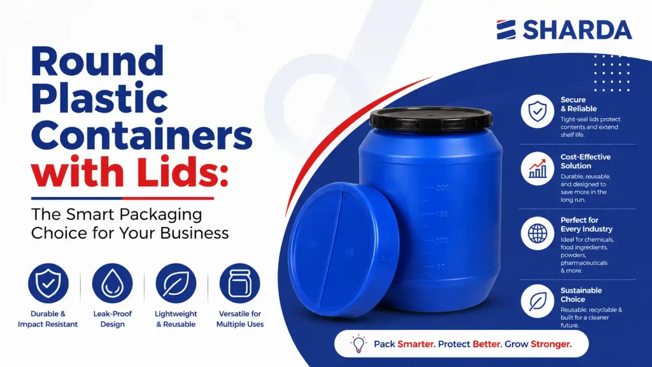 Round Plastic Containers with Lids